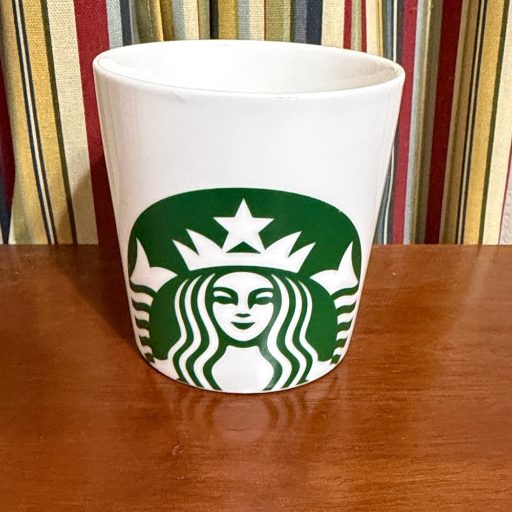 Starbucks 14oz Coffee Mug Large Green Mermaid Siren Logo